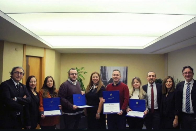 Rektörümüz Prof. Dr. Fadime Üney Yüksektepe, MEDEK Belgelerini Takdim Etti