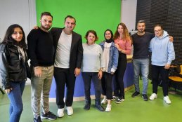 PROGRAM OF RADIO AND AND TV TECHNOLOGY STUDENTS INTERVIEW WITH A SPOR TV REPORTER SERCAN DİKME 