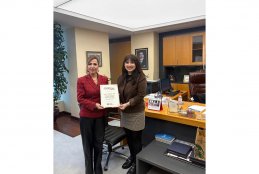 Dr. Öğr. Üyesi Emine Anık'a Akademik Teşvik Ödülü